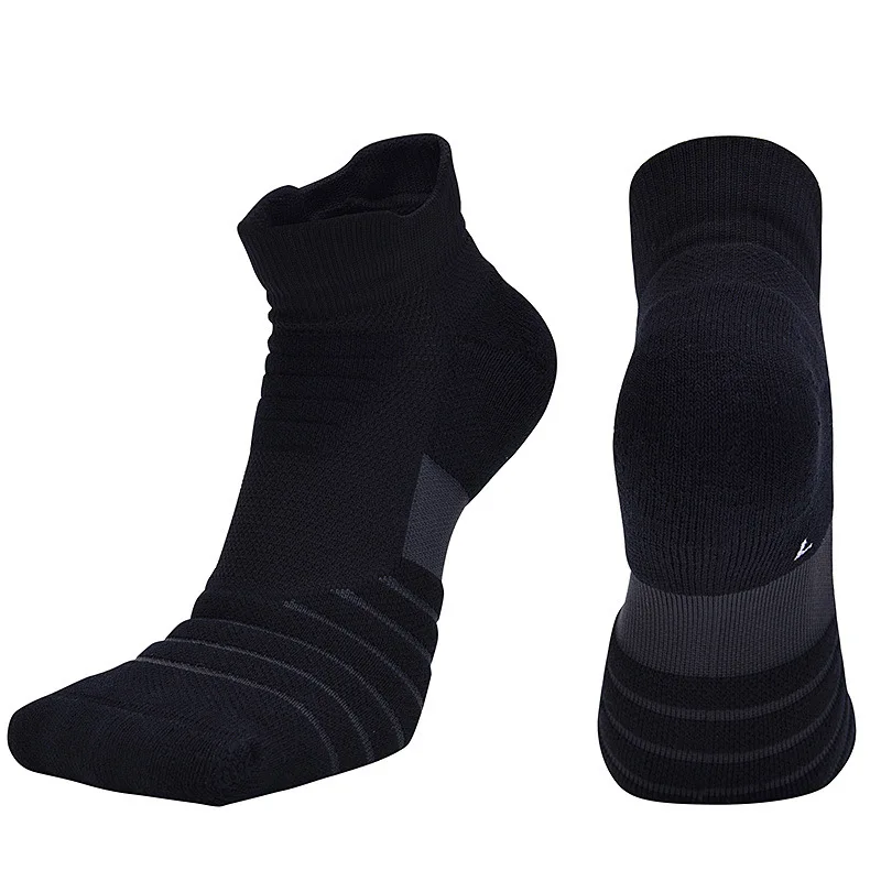 Короткие баскетбольные носки для мужчин и женщин, элитные спортивные носки, махровые носки-башмачки, короткие носки