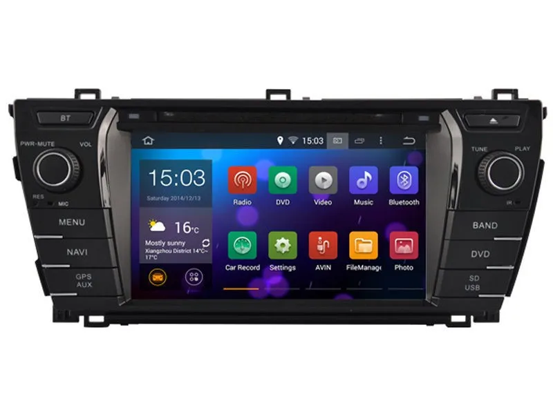 

8 inch Android 8.0 Car DVD Car GPS Navigation Headunit Multimedia GPS SAT NAV For Toyota Corolla 2014 2015 2016