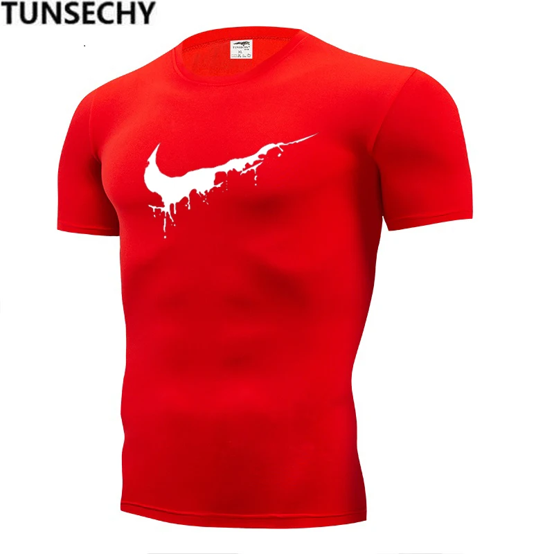 

Summer 2019 fashion t-shirts with round neck and short sleeves, fitness workout t-shirts for men and women, and plain printed t-