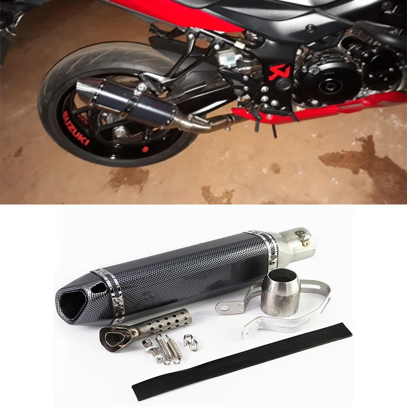 

Universal Motorcycle Exhaust Modify Motocross Exhaust Muffler For FZ6 CBR250 CB600 MT07 ATV Dirt Pit Bike