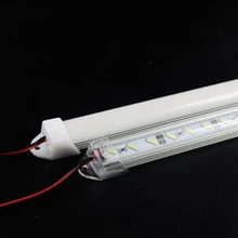 7020 светодиодный бар свет не водонепроницаемый 7020 SMD 72 светодиодный s/M светодиодный Жесткий полосы DC 12V 7020 светодиодный трубки Жесткая светодиодная лента