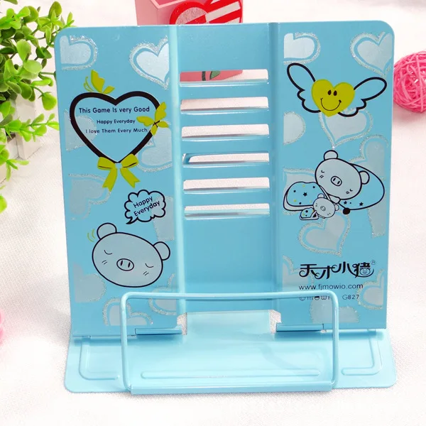 

Blue Cartoon high quality reading frame pink metal reading book holder