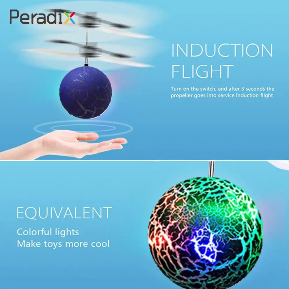

Colorful Ledlight Micro Light Aircraft Induction Aircraft Funny Creative Flying Ball Light Plastic Induction Flying Toy Ball