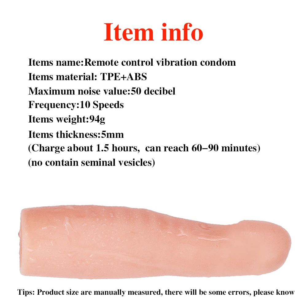 Clitoris Stimulate Vibrator For Men Penis Thicken Extended Ejaculation Dick Condom Penis Sleeve Remote Vibrator Sex Toys For Men (20)