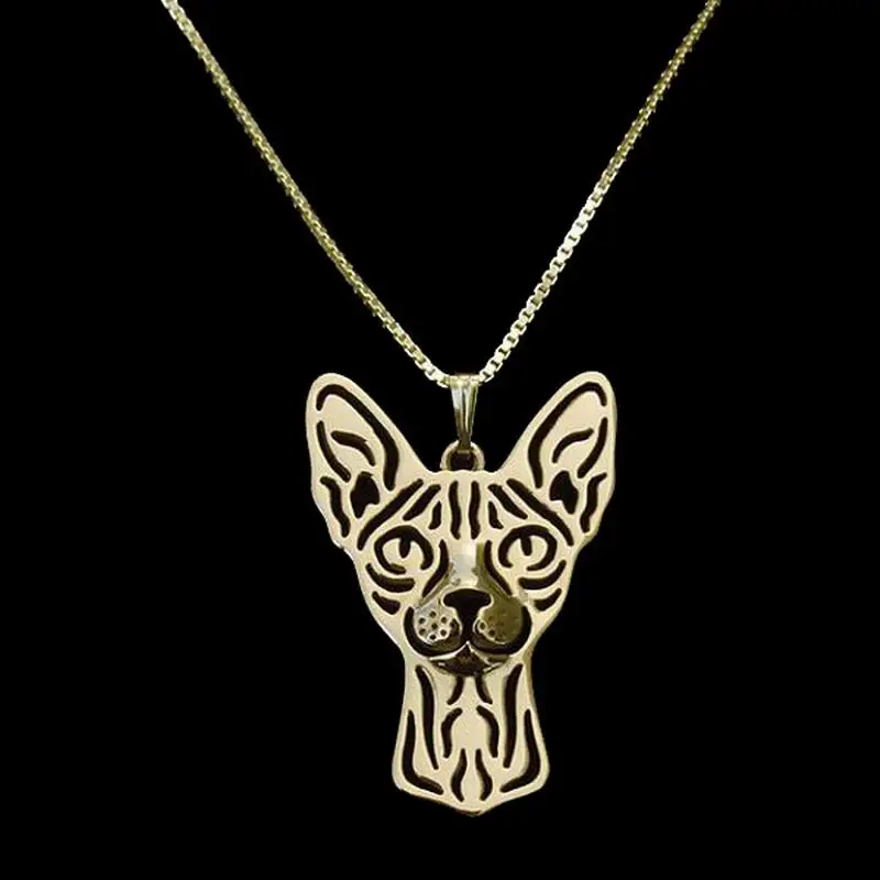 Ювелирные изделия женские Сфинкс ожерелья с котом для влюбленных металлические подвески для домашних животных Прямая поставка
