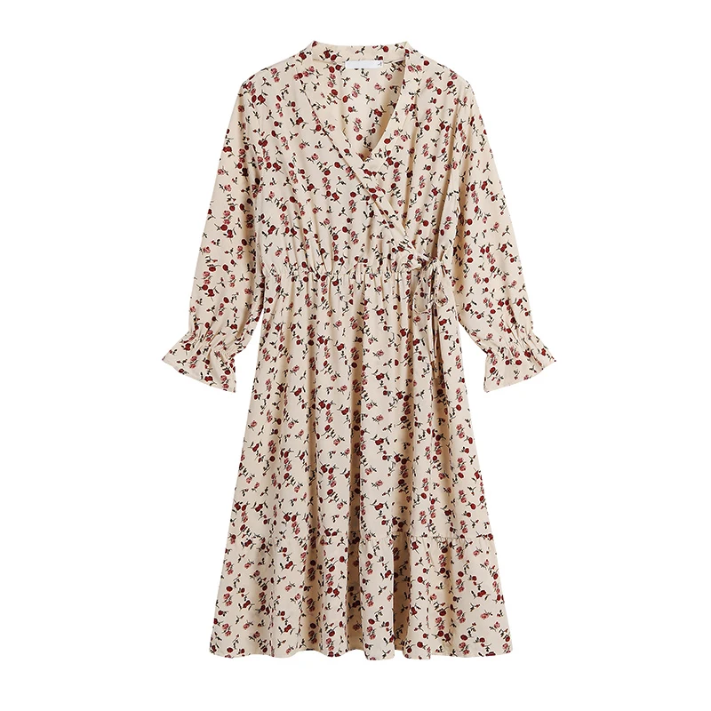 

Plus Size 5XL Women Dresses New Bohemian Summer Print Chiffon Dress Elegant Sexy V-neck Beach Long Dress Women Clothing K990
