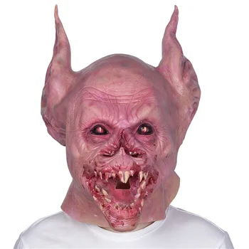 

Horror Vampire Mask Full Head Eco-friendly Material Latex Mask Scary Bat Mask for Halloween Party Trick Toys
