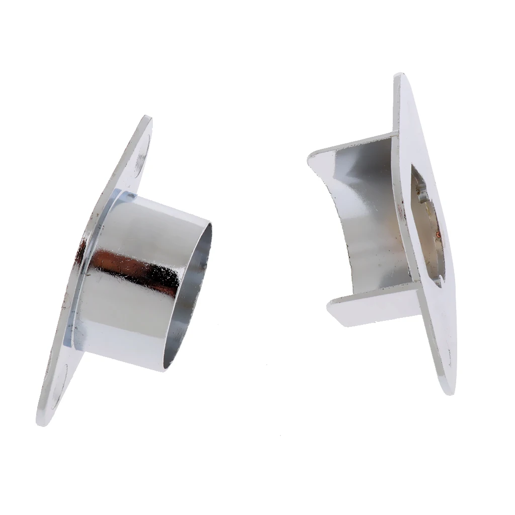 4x Wall Mounted Curtain Rod Rail Recess Bracket for 25mm Curtain Pole