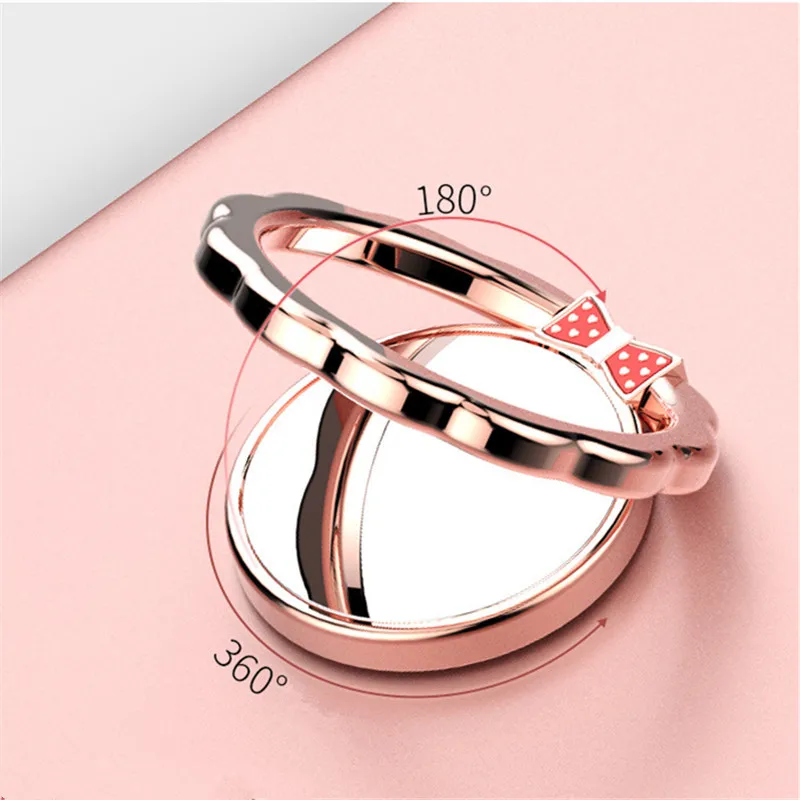 Mirror 360 Ring Magnet Holder Bracket Finger Grip Phone Desktop Stand Built-in Iron Sheet for Xaiomi Redmi IPhone 7 6 Plus Mirror 360 Ring Magnet Holder Bracket Finger Grip Phone Desktop Stand Built-in Iron Sheet for Xaiomi Redmi IPhone 7 6 Plus