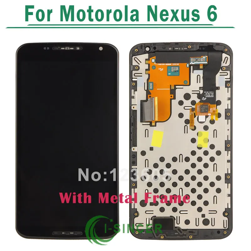 imágenes para Negro Para Motorola Google Nexus 6 XT1100 XT1103 Pantalla LCD Panel de la Pantalla + Pantalla Táctil de Cristal Digitalizador Asamblea con Marco imágenes para Negro Para Motorola Google Nexus 6 XT1100 XT1103 Pantalla LCD Panel de la Pantalla + Pantalla Táctil de Cristal Digitalizador Asamblea con Marco