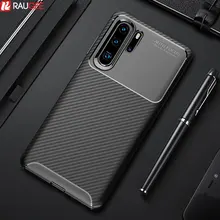 Тонкий чехол для huawei P30 Pro Чехол из углеродного волокна силиконовый бампер мягкий ТПУ защитный чехол для huawei P30 Lite чехол для телефона