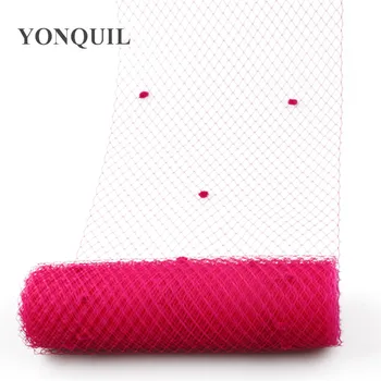 

Hot dot birdcage veils 45 CM width make for wedding fascinator mesh DIY Hair accessory hat netting fabric material 5 yard/lot