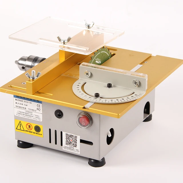 Mini Table Saw Handmade Woodworking Grinding Polishing Cutting Bench