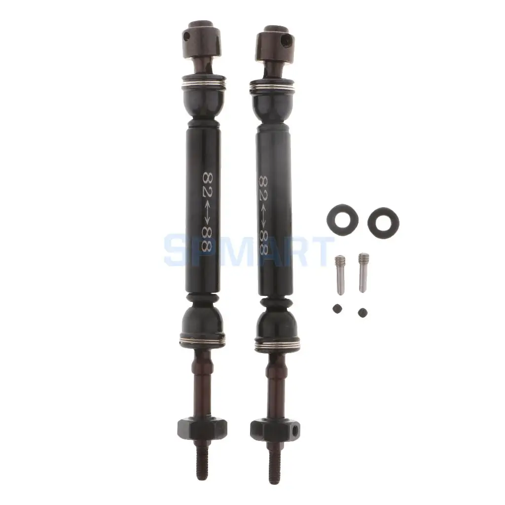 2x 1/10 Universal CVD Drive Shaft 82-88mm Upgrade Parts for Traxxas Slash 4x4 Short Course RC Car