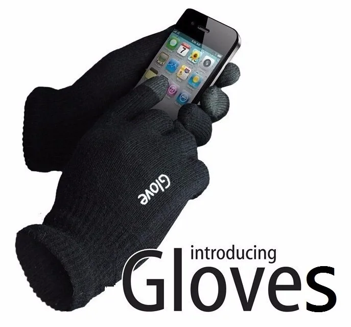 2018 new 2pairs Unisex Gloves Colorful Mobile Phone Touched Gloves Men Women Winter Mittens Black Warm Smartphone Driving Glove