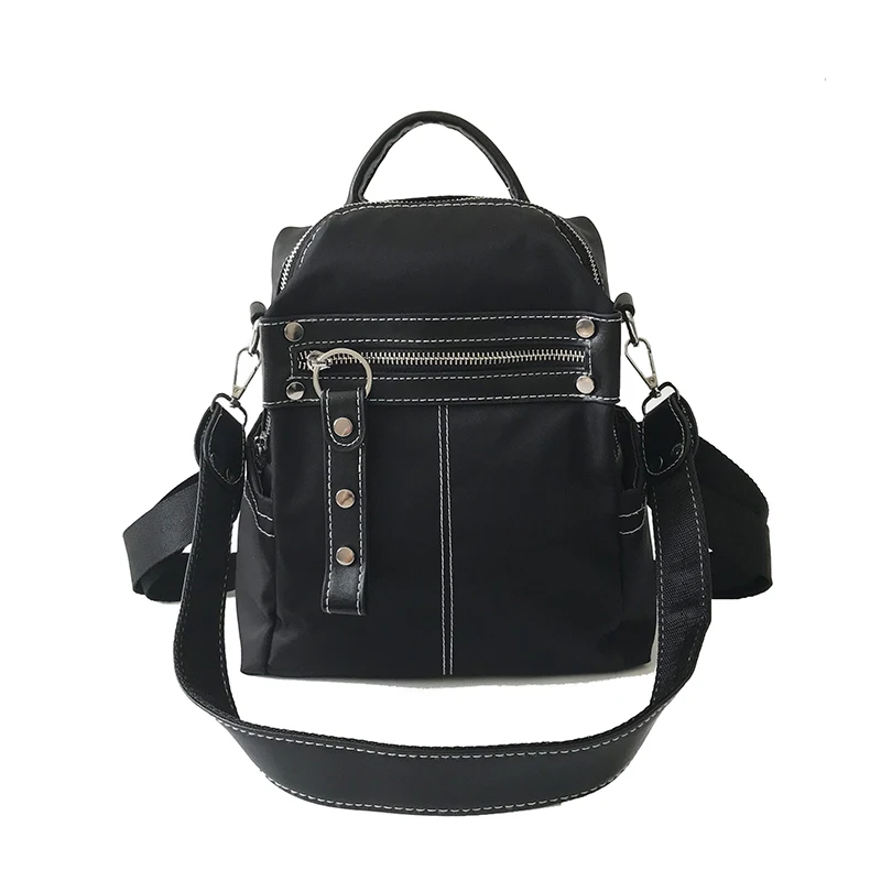 

Han edition joker fashion backpack female 2019 new tide nylon canvas little pure and fresh and travel bag