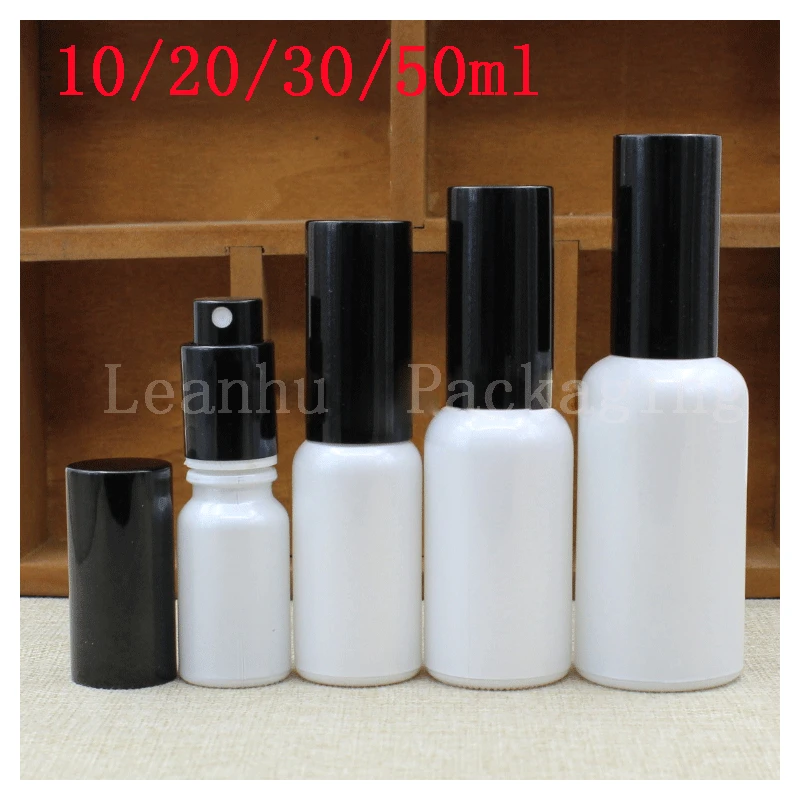 Wholesale Women's Beauty &Skin Care Exclusive Use White Glass Essential oil Spray Bottle , Empty