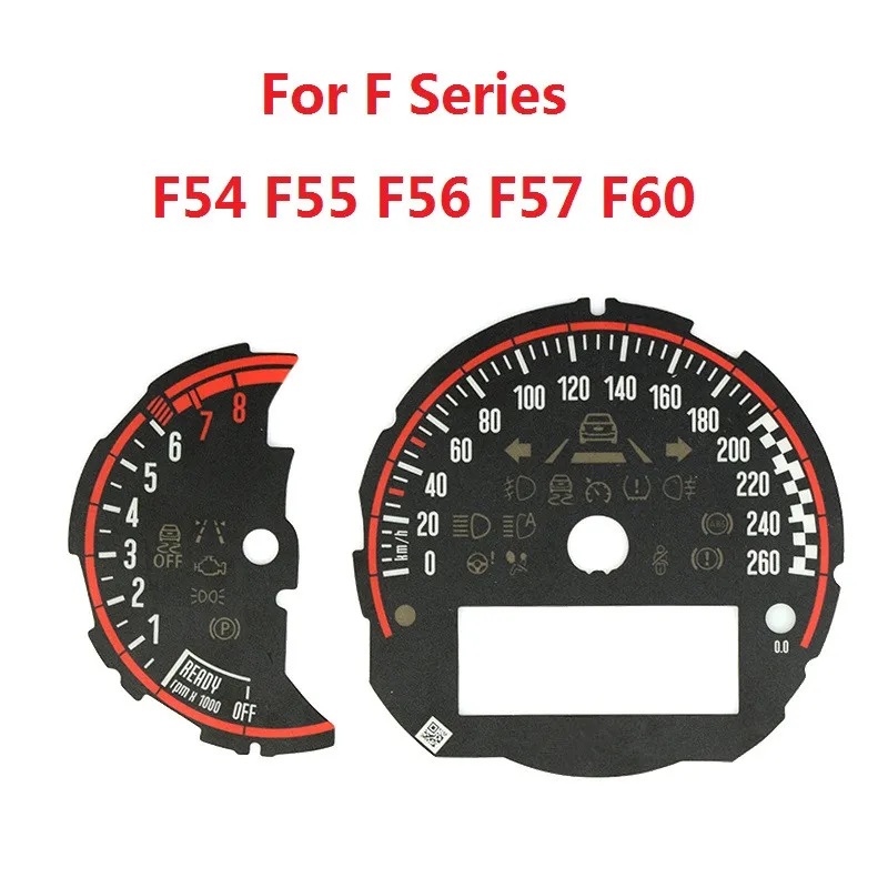 Автомобильный Стайлинг Спидометр Тахометр наклейка в виде циферблата для Mini Cooper S JCW F54 F55 F56 F57 F60 R55 R56 R60 R61 Замена аксессуары - Название цвета: Type 1