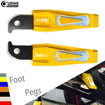 

FOR Yamaha TMAX500 TMAX 500 High Quality CNC Aluminum Motorcycle Accessories Passenger Footrests Rear Foot Pegs Motorcycle Pedal