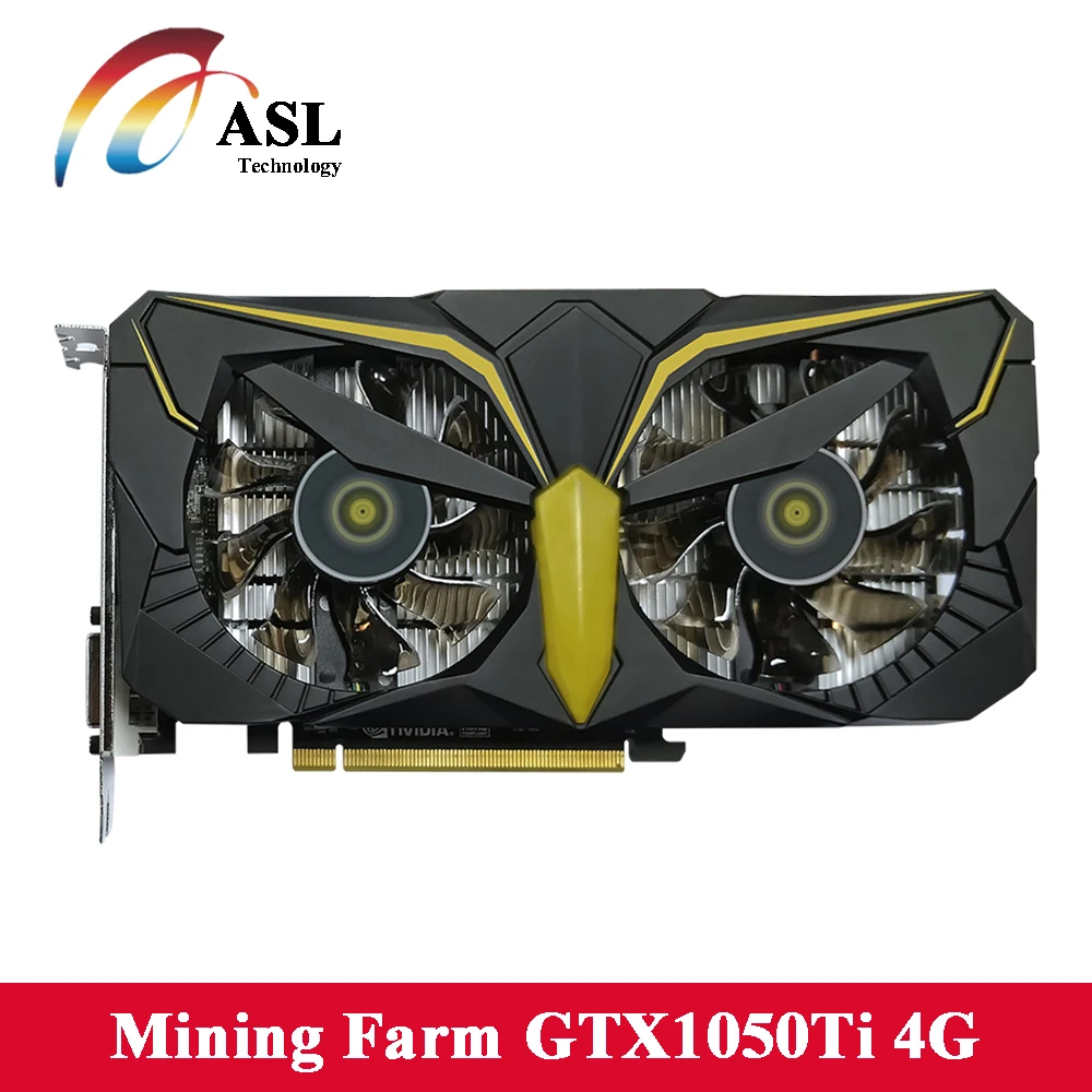 ASL Graphics card GeForce GTX1050Ti Warhawk 4GB GDDR5 128bit NVIDIA 7008MHz 1290-1392MHz 14nm DirectX 12 video for Gaming | Компьютеры и