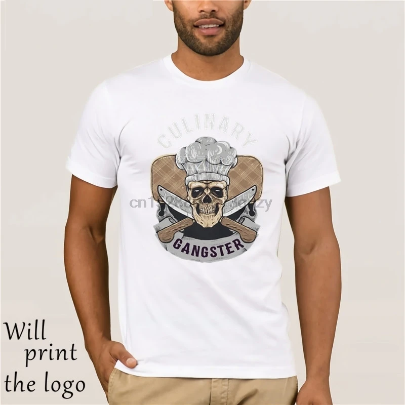 

Culinary Gangster Chef T-Shirt Da Uomo Divertente Cucinare BBQ Masterchef Baker Cappello Cranio