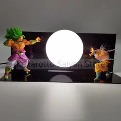 Dragon Ball Z Сон Гоку Vs Broly Супер Саян PVC Фигурки Dragon Ball Z Аниме Коллекционная модель игрушки набор DBZ