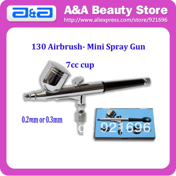 Model 130 New 0.3mm or 0.2mm Mini Spray Gun DUAL ACTION Airbrush Kit