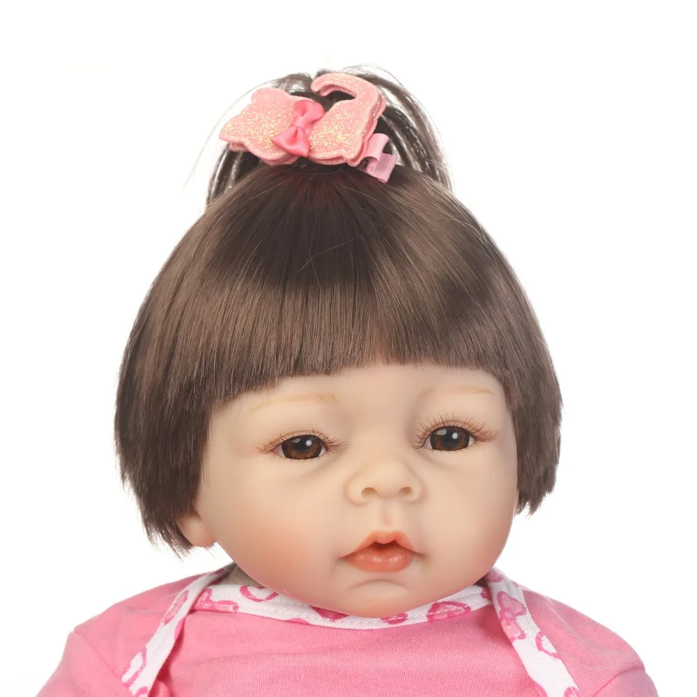 55 см мягкие Средства ухода за кожей Slicone Reborn Baby Doll Игрушечные лошадки поддельные девочка кукла реборн реалистичные Bebe живые возрождается