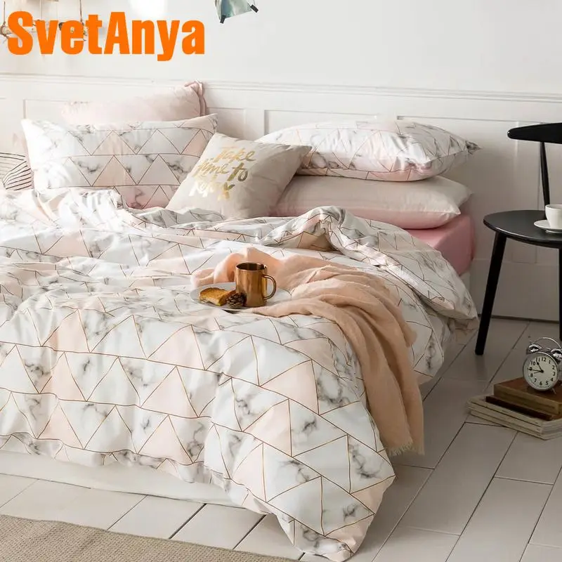 

Svetanya Cotton Bedding Set single double Bed Linens simple Style