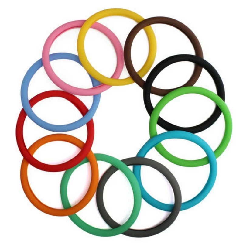 

Steering Wheel Cover 36-40cm Universal Soft Silicone Auto Steering Wheel Hubs Multi Colors Funda Volante Cubre Volante Auto