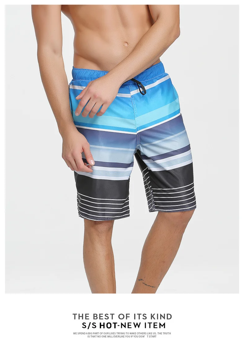 Мужские пляжные шорты с принтом быстросохнущие бермуды свободные шорты мужские плавки для бега Плавание Серфинг для купания спандекс плавки плюс 3XL