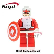 50 шт. KF358 капитан Canuck Super Heroes Guardian Alpha Flight Luke Cage строительные блоки лучшие развивающие игрушки для детей