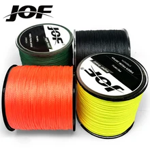 JOF 500M 300M 100M Mehrfarben PE Geflochtene Draht 8/4 Stränge Multifilament Japanischen Angelschnur