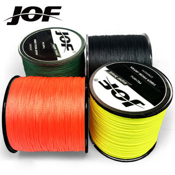 JOF 500M 300M 100M Multicolour PE Braided Wire 4 Strands Multifilament  Japanese Fishing Line