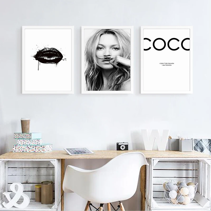 Nordic minimalist Cosmetics Woman Model Fashion Art Poster Wall Canvas Painting Picture for Home Decoration Girl Room decor | Дом и сад