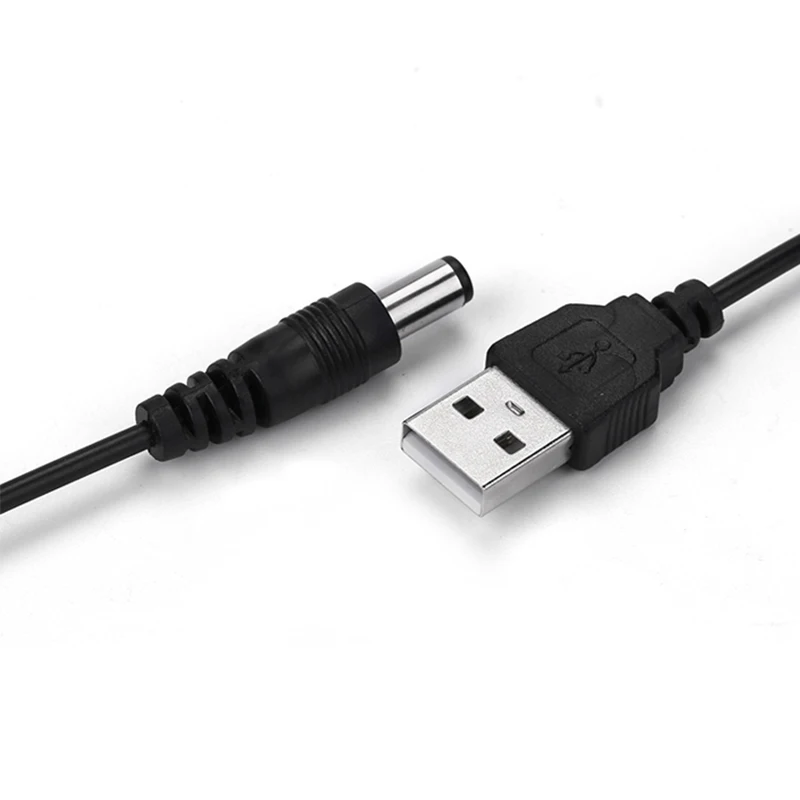 ПК ноутбук USB мужчина до 5V DC 5,5 мм x 2,1 мм Цилиндрический разъем Мощность кабель Шнур