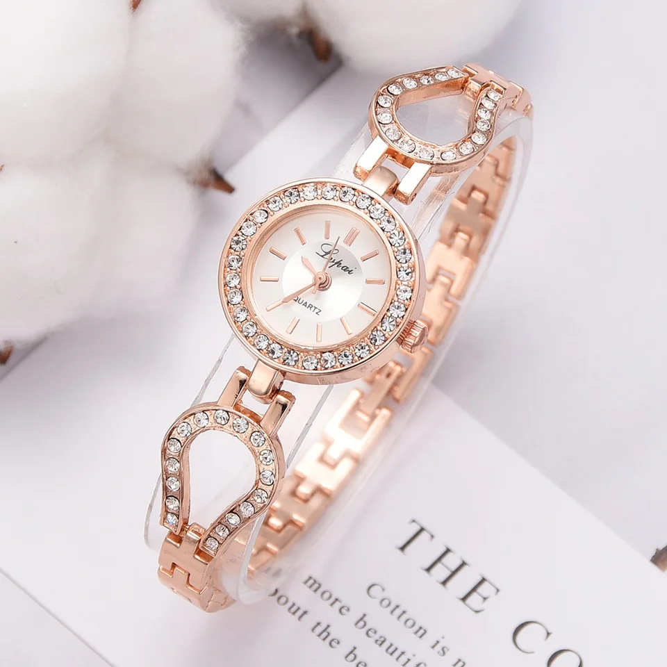 

Lvpai Famous Brand Fashion Luxury Women Watches Ladies Rhinestone Alloy Women Bracelet Watch Creative Dress Quartz Watch P790