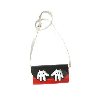 

mini melissa shoes bag fashion kids children girls sandals cartoon mickey minne parent-child bag 4 color gold/red/blue/black