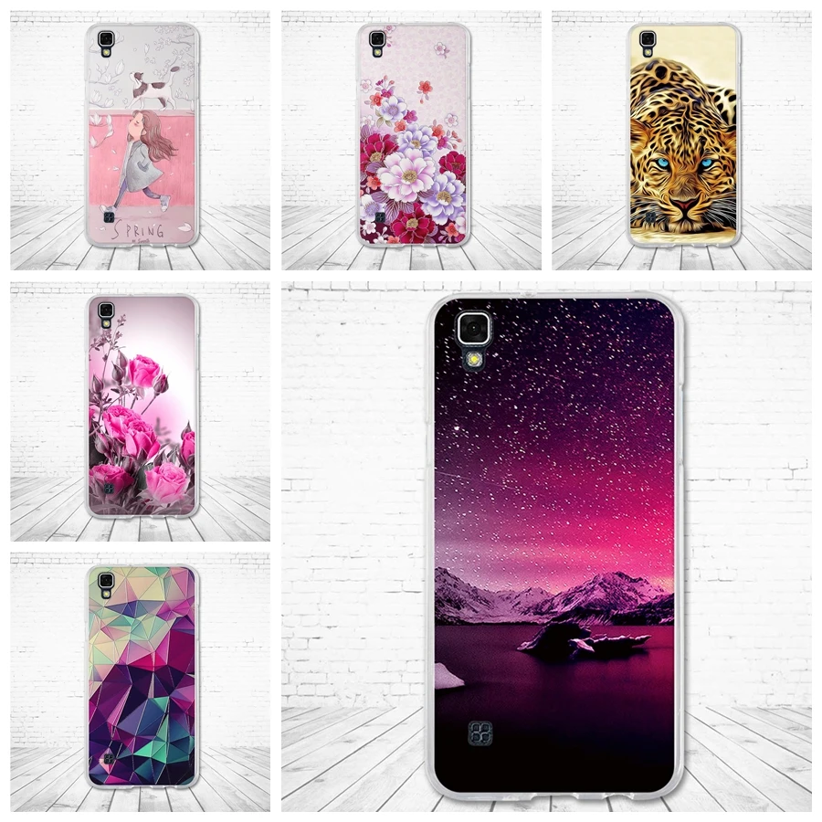 

Back TPU Cover For LG X Style K200DS Soft Silicone Phone Case for LG x style k200ds 3D Relief Painting Shells for LG X style Bag