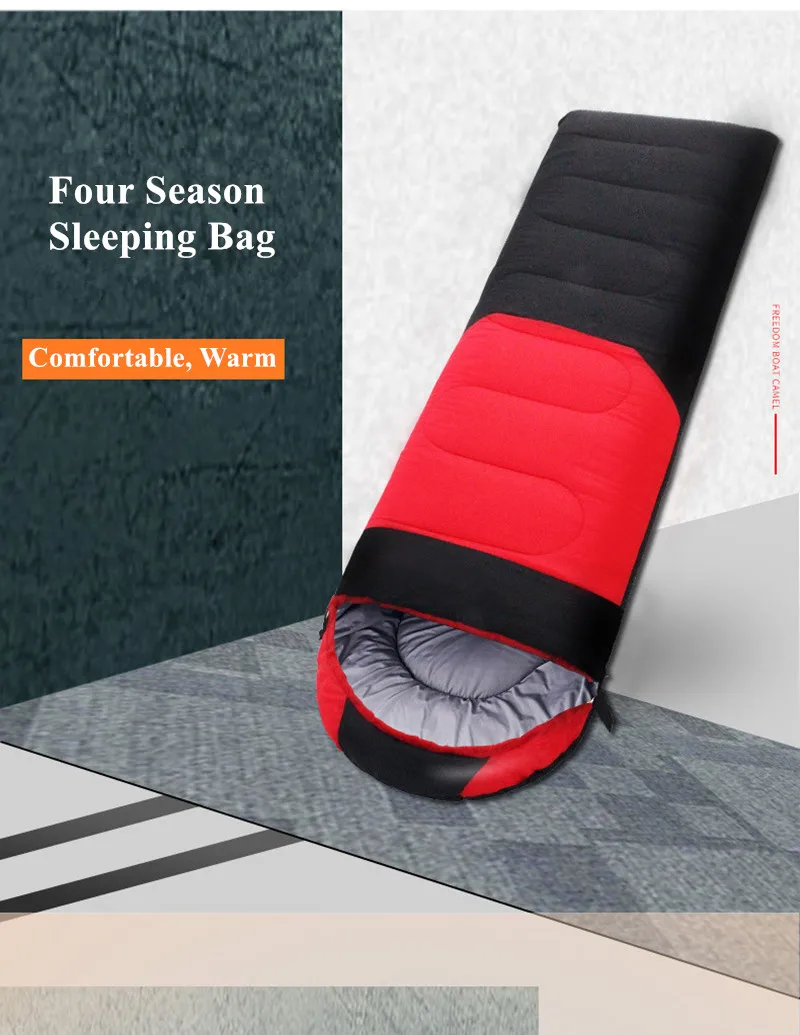 Livre para Baixo Saco de Dormir Acampamento ao ar 1.6 Kg e 1.8 kg Ultraleve Envelope Algodão Confortável 210 80 cm 4 High Quality Esporte e Lazer