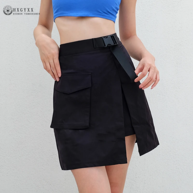 

Hot sale Europe Retro High waist Short Skirt casual A word military Skirt 2019 Summer New Casual Slim Women Skirt C171