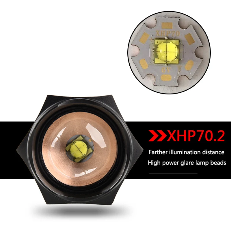 Litwod Новое поступление Z30 + 1293 CREE XLamp XHP70.2 30 Вт 3200LM Мощный тактический светодиодный фонарик Фонари зум Водонепроницаемый свет