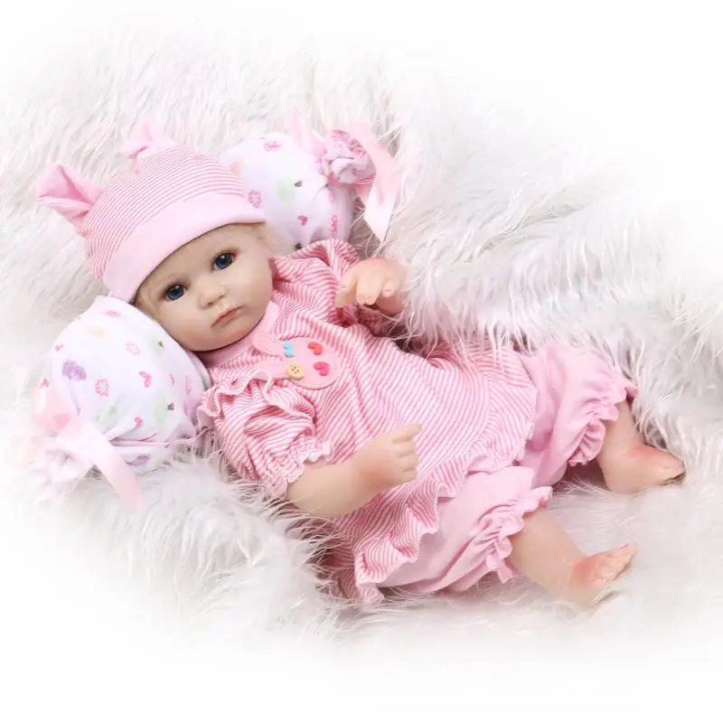 

Cute Mini Reborn Dolls Silicone Reborn Baby Dolls Educational Toys for Children's Gift,15" Lifelike Baby Doll with Clothes