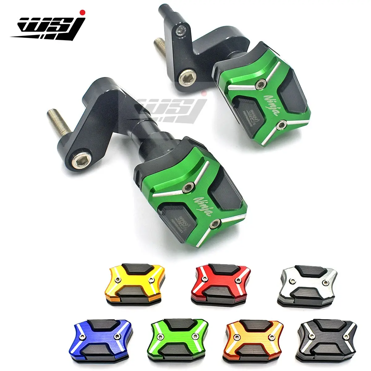 Motorcycle CNC Crash Pad Frame Slider Protection Guard For KAWASAKI ZX10R ZX-10R 08 09 10 2008 2009 2010 | Автомобили и мотоциклы