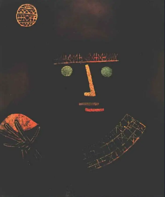 

High quality Oil painting Canvas Reproductions Black Knight (1927) by Paul Klee Painting hand painted