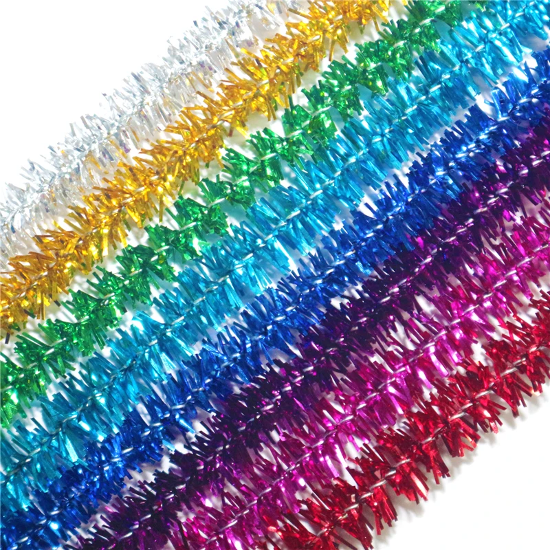 50pcs DIY Craft Supplies Pompom Twisted Stick Handmade Crafts Plush Bar