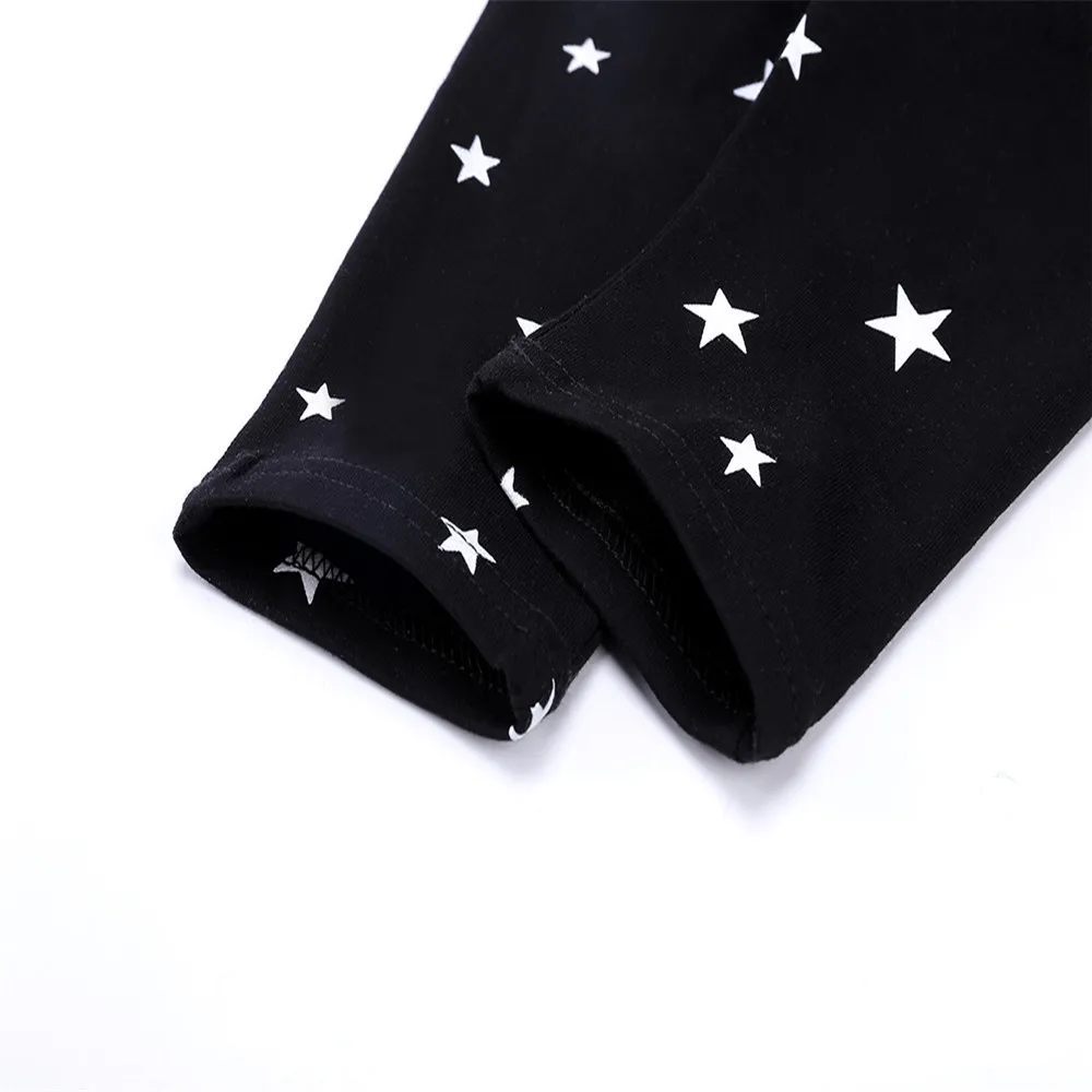 Yeedison Casual Girls Pants Cotton Warm Boys Leggings Spring Autumn Children Harem Pants Stars Print Kids Trousers Child Clothes (12)