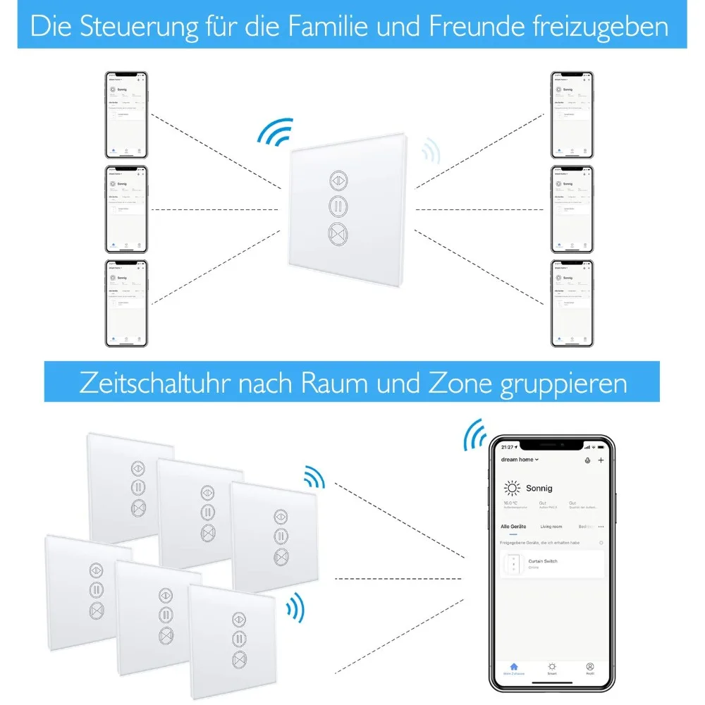 wi fi com alexa gang light touch switch inteligente 04