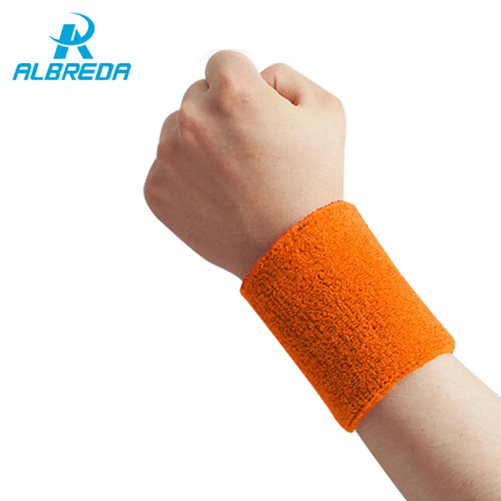 

ALBREDA 11*7.5cm cotton elastic bandage hand sport Protector wristband gym support wrist brace wraps fitness tennis sweat bands
