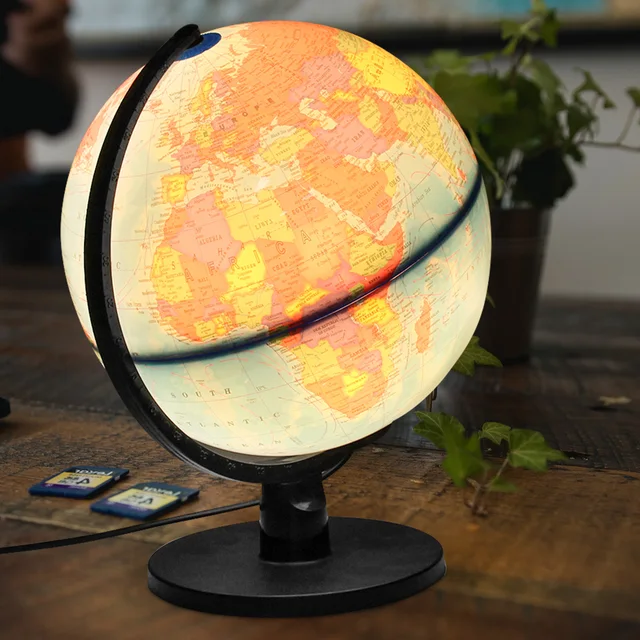 25cm 110v word earth globe map desktop decor geography educational